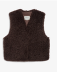 Apparis Brown Bouclette Vest