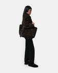 Apparis Esti Dark Leopard Print Tote