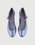 Augusta Emilia Blue Metallic Mary Janes