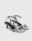 Silver Metallic Wedding Heels