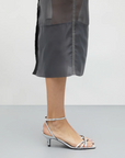Augusta Silver Metallic Sandals