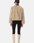 Back View of Model in Apparis Lillet Sherpa Bomber