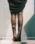 Back of NOMASEI Whisper over the knee Camosico Brown Boots