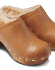 Beek Woodpecker Brown Shearling Clog
