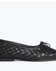 Black Handwoven Ballet Flat