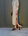 Black Shearling Clog