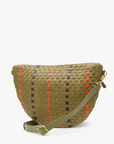 CLARE V GRANDE FANNY OLIVE WOVEN