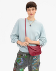 del Wearing Garnet_Diagonal_Woven