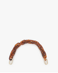 Clare V. Shortie Strap in Tortoise Resin