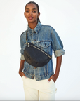 Clare V Black Perforated Grande Fanny