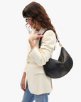 Clare V Black Woven Large Cross Body
