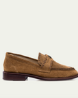 Claris Virot Gigi Loafer in Cappuccino Suede