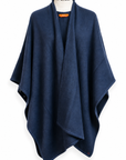Cosi Textiles 100% Yak Wool Poncho in Dark Oxford