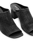 DANIELLA SHEVEL BLACK MULE