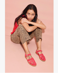 FREDA SALVADOR RED SUEDE SERA FISHERMAN SANDALS