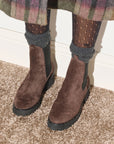 FREDA SALVADOR WATER RESISTANT ESPRESSO SUEDE BROOKE BOOT