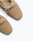 Freda Salvador Tan Woven Ballet Flat
