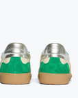 FREDA GREEN AND SILVER SNEAKERS