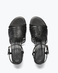 FRĒDA SALVADOR: JUDY WOVEN BLOCK HEEL SANDAL
