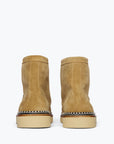 Frēda Salvador Winnie Moccasin Boot in Hazel Suede with Shearling
