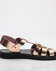 Lanapo Rose Gold Fisherman Sandals