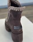 MOU PLATFORM BOOTIE IN MOCHA SUEDE