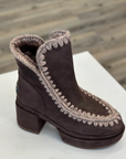 MOU PLATFORM BOOTIE SUEDE