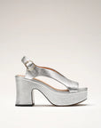 NOMASEI SILVER TAXI SANDAL