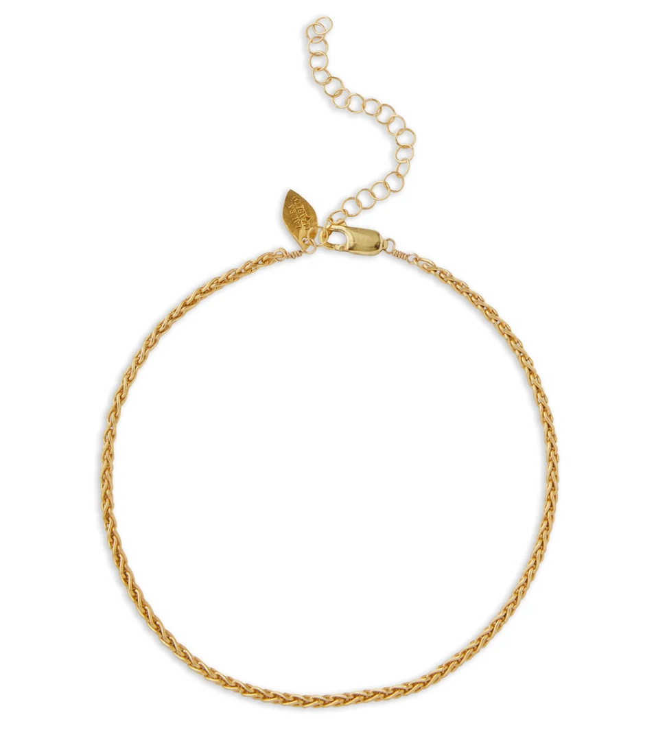 Laura Elizabeth: Barbara Gold Anklet