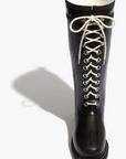 Ilse Jacobsen: Knee Lace Up Rubber Boots