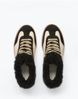 FRĒDA SALVADOR: JACKIE COURT SNEAKER BLACK SUEDE