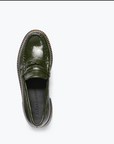FRĒDA SALVADOR: ELBA GREEN PATENT LOAFER