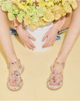 FRĒDA SALVADOR: SERA FISHERMAN SANDAL FLORAL PVC