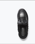 FRĒDA SALVADOR: TEMI SHEARLING PENNY LOAFER MULE