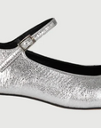 silver mary janes