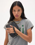 CLARE V: Black Knights Top Handle Strap
