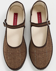ViBi Venezia Brown Tweed Mary Jane