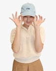 clare v denim ciao hat