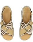 4CCCCEES PLIA JUNO ZEBRA MIX SANDAL 