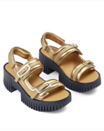 4CCCCEES PLIA KIKO GOLD SANDAL