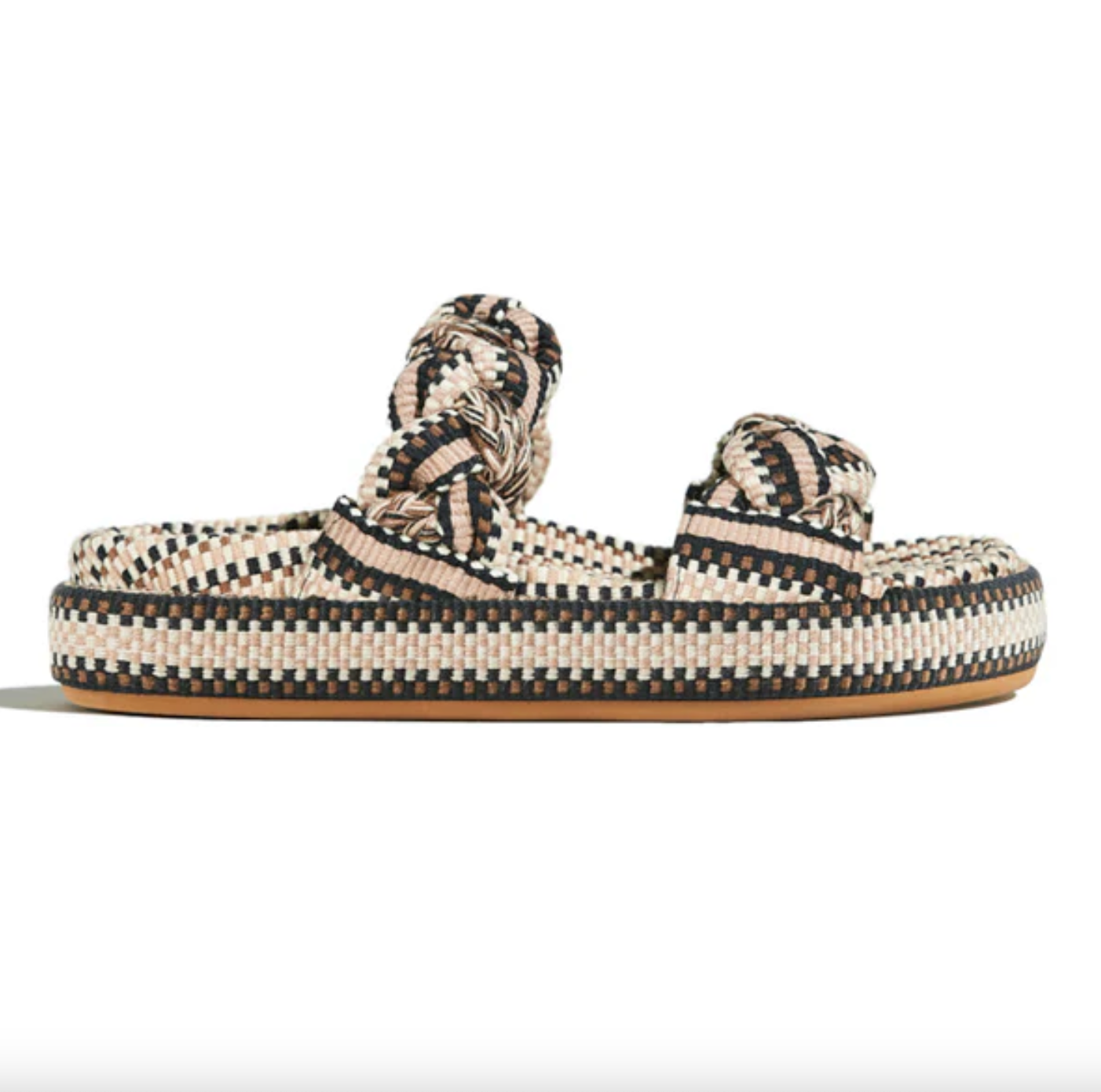 AMAMBAIH BROWN AND CREAM SLIDES 