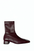AUGUSTA BURGUNDY BOOTIE WITH PATENT CAP TOE