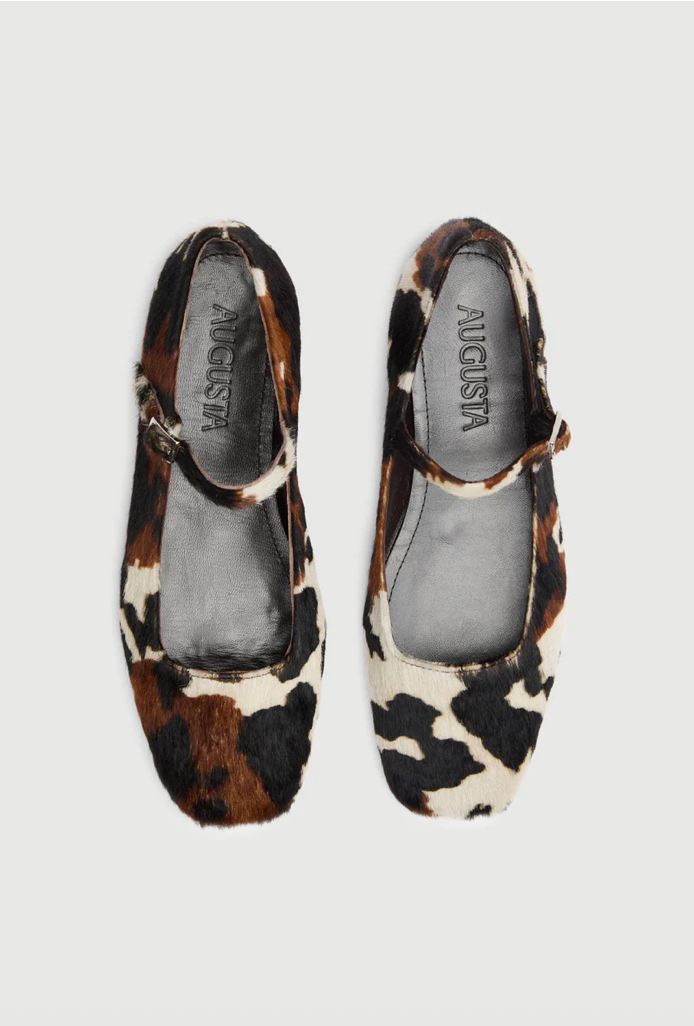 AUGUSTA COWPRINT MARYJANES 