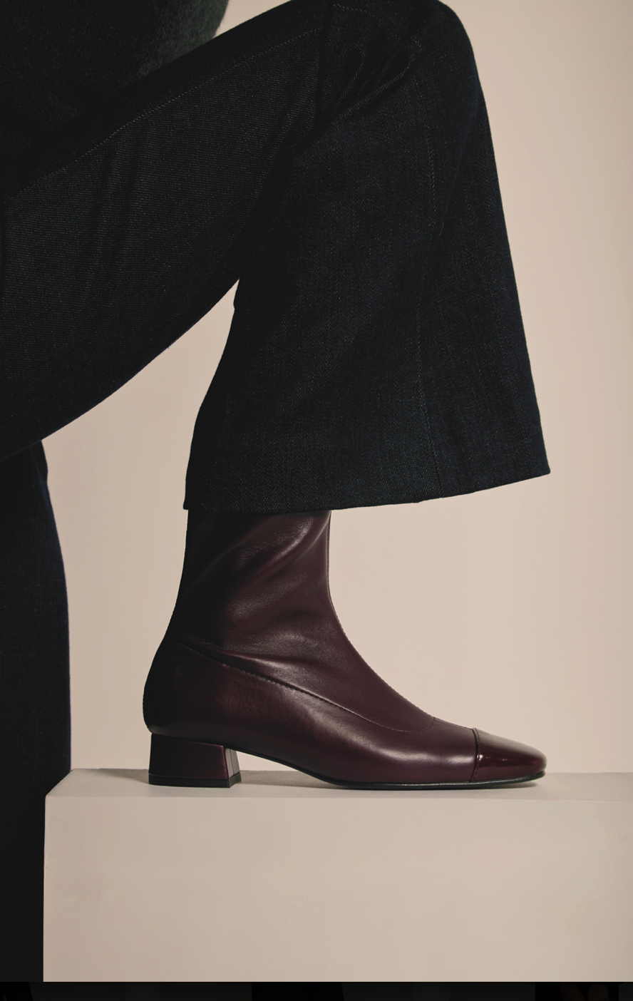 AUGUSTA LAURIE BURGUNDY BOOTIE