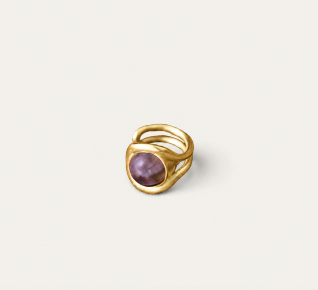 Amethyst Gold Osmose Ring 