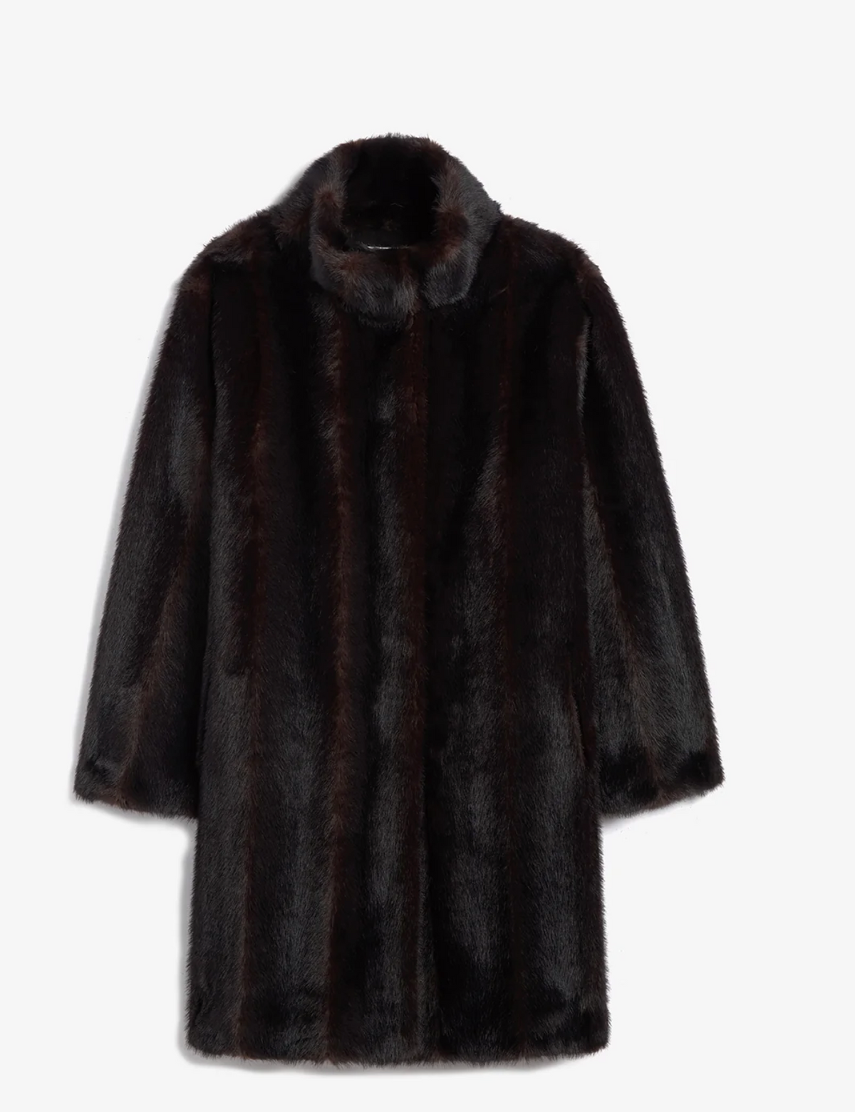 Apparis Blair Shaved Mink Coat Noir Multi 