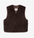 Apparis Brown Bouclette Vest 