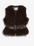 Apparis Cleo Mongolian Vest in Deep Brown 