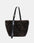 Leopard print handbag with a black strap on a light gray background