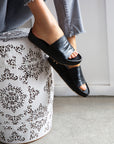 BEEK BLACK PELICAN PLATFORM SANDAL